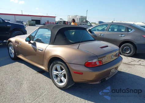 2001 BMW Z3 2.5I from USA, damaged, VIN WBACN33401LM03276